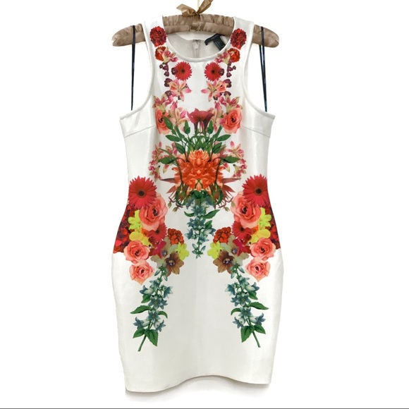 (NWOT) FOREVER 21 | Scuba Knit Floral Dress - Picture 1 of 7